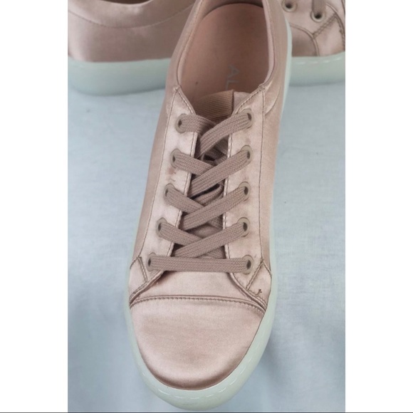 Aldo Shoes - NEW Aldo Rose Gold Satin Sneakers